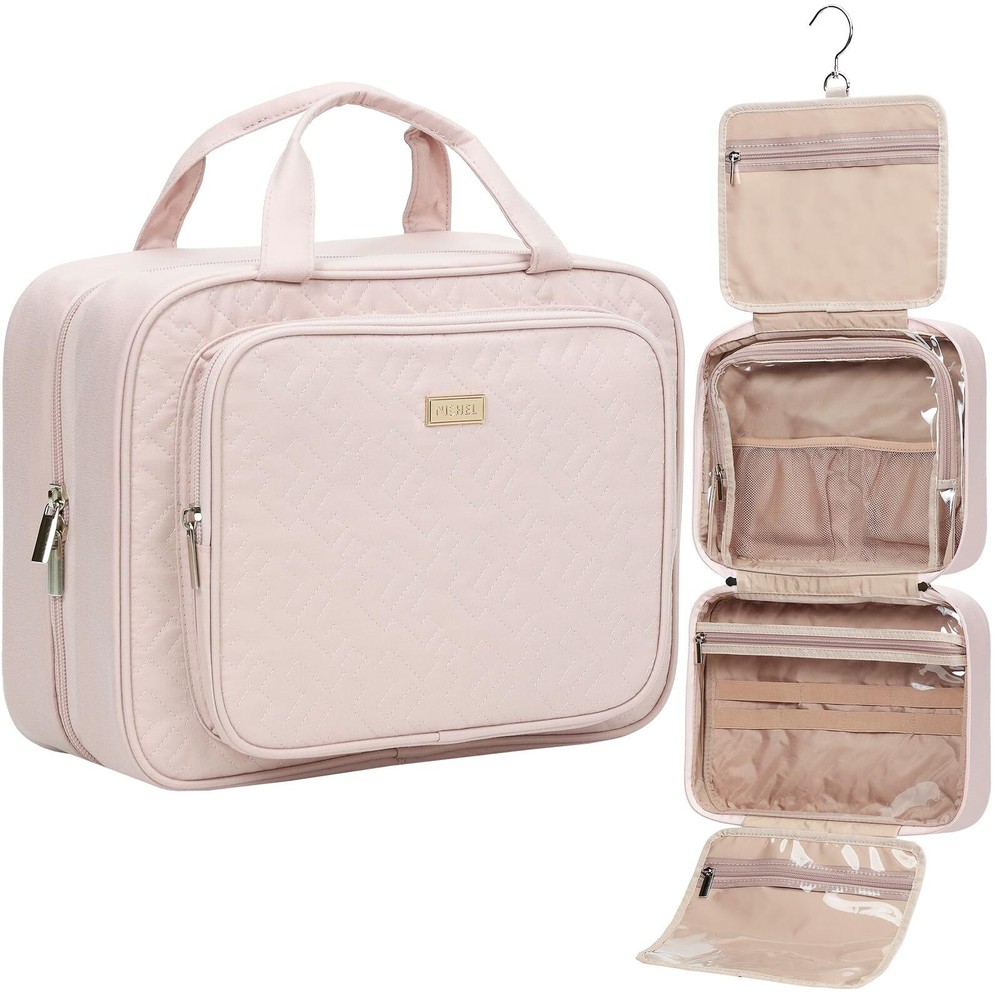Large Travel Toiletry Bag for Women - Hanging Makeup Essentials Organizer with High Capacity