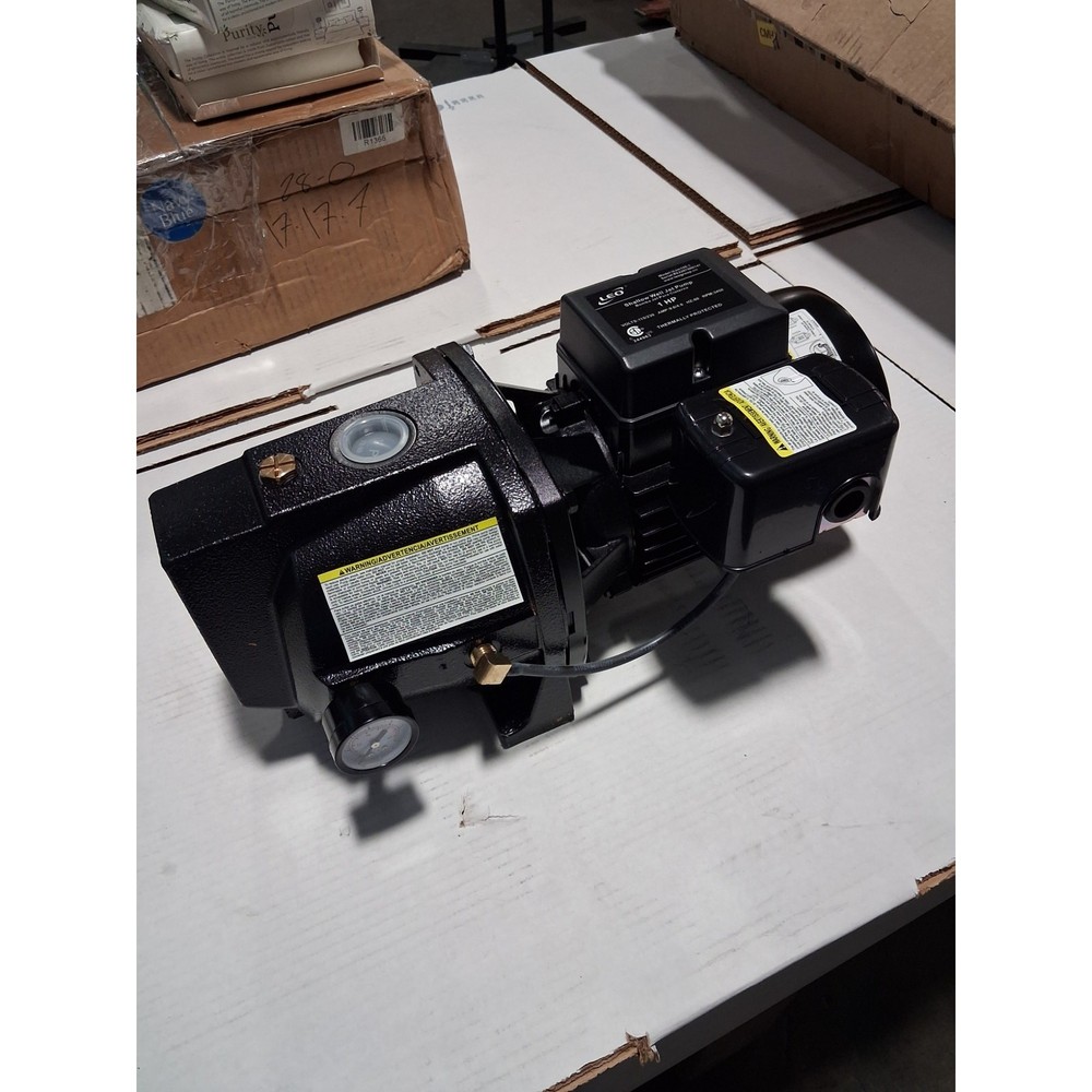 LEO 1hp Shallow Well Jet Water Pump UJm100-1, 110V/230V 9.6A/4.8A