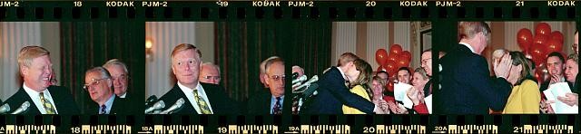 Washington DC USA 1998 Loretta Sanchez Gephardt task force press conference