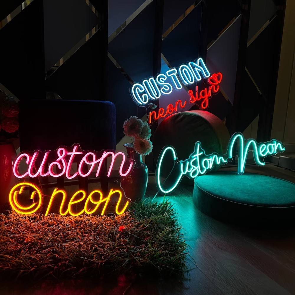 Personalized Neon Sign Custom LED Neon Name Sign Home Decor Logo Business Sign