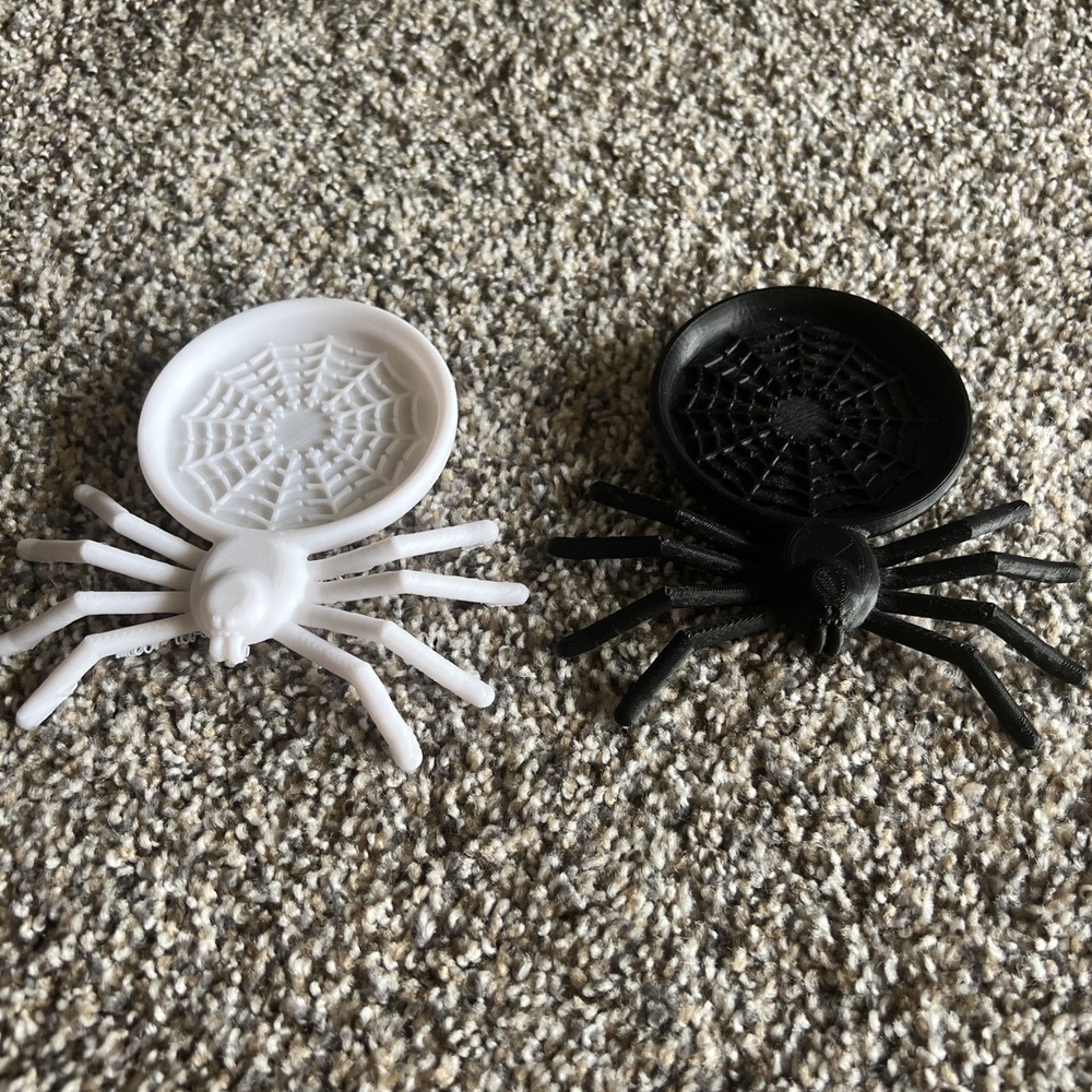 3D Printed Spider-Inspired Coaster Set | Raw Unpolished Finish | Value $15