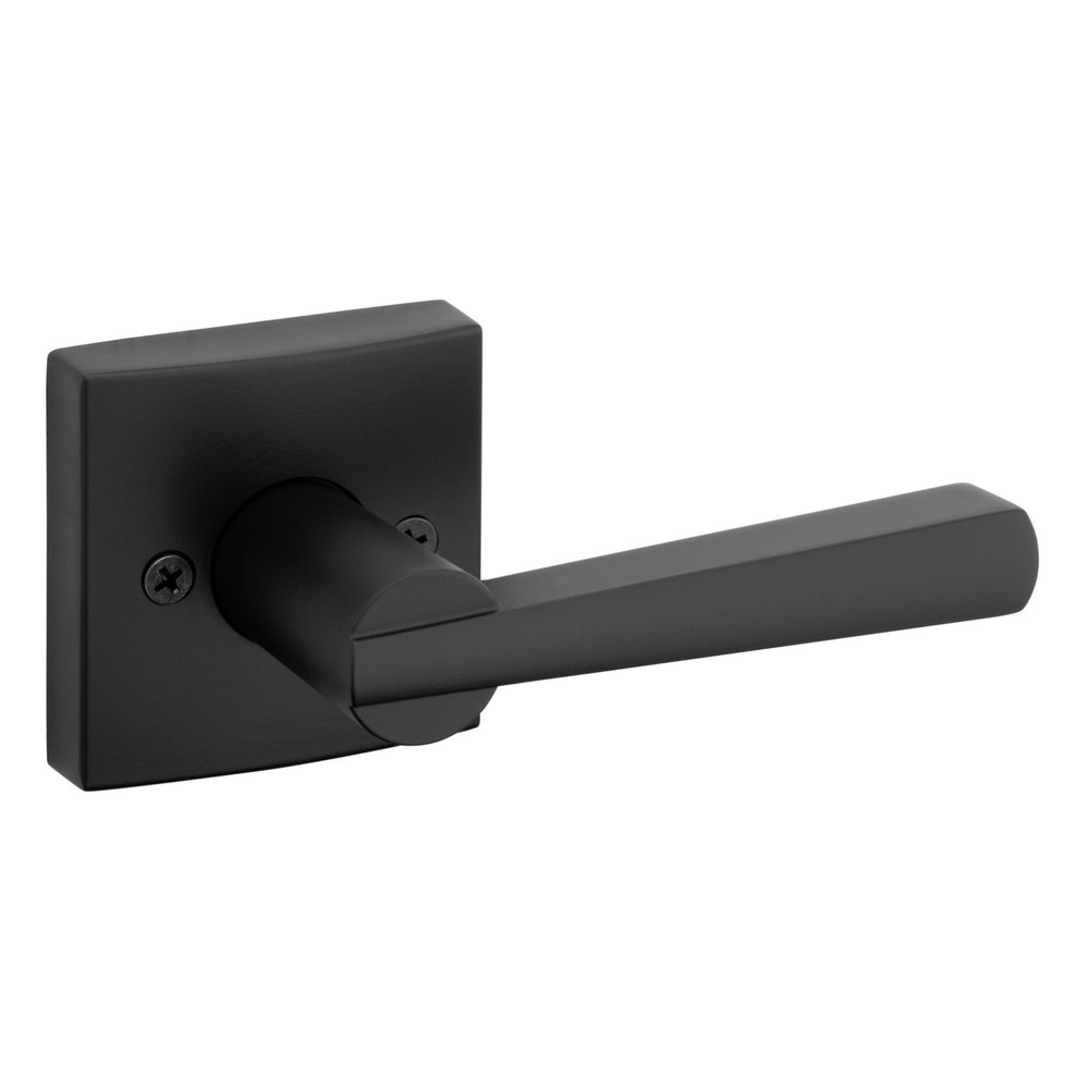 Baldwin 352SPL-SQR Spyglass Passage Door Lever Set - Black
