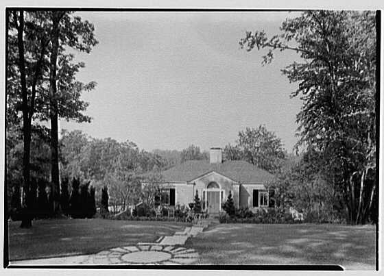 S.A. Mitchell, residence in Locust Valley, Long Island. Entrance facade II