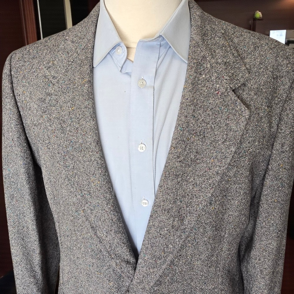 Vintage Pendleton Flecked Tweed Blazer 46r 1970s Western Wear Style