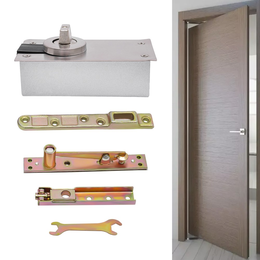 Heavy Duty Door Pivot Hinge,360° Rotary Install Up&Down Hinge Bearing