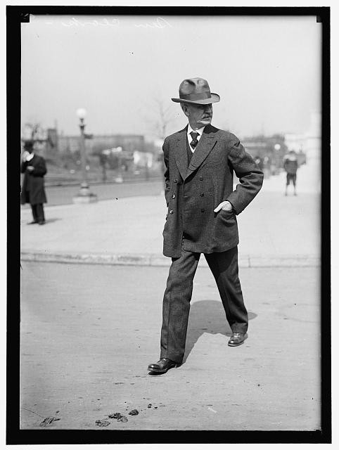 Photo:Clarence Don Clark 1914 Portrait Walking in Suit Hat Senator Wyoming