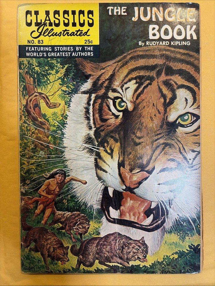 Gilberton Co. Classics Illustrated No. 83:  THE JUNGLE BOOK. (Rudyard Kipling)