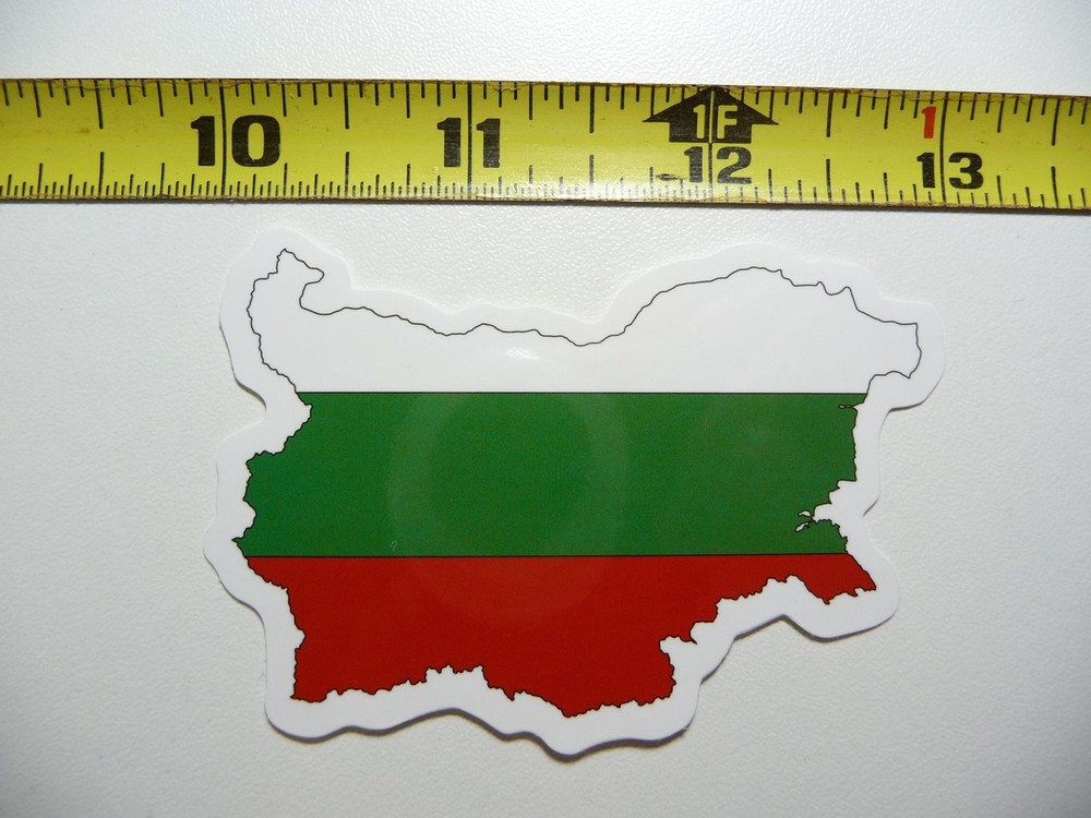 Bulgaria Map Flag Country Outline Silhouette Decal Sticker for Laptop