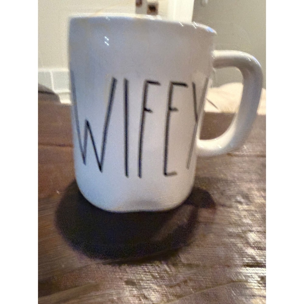 Rae Dunn Wifey Coffee Mug Artisan Collection Magenta White Pink Interior LL