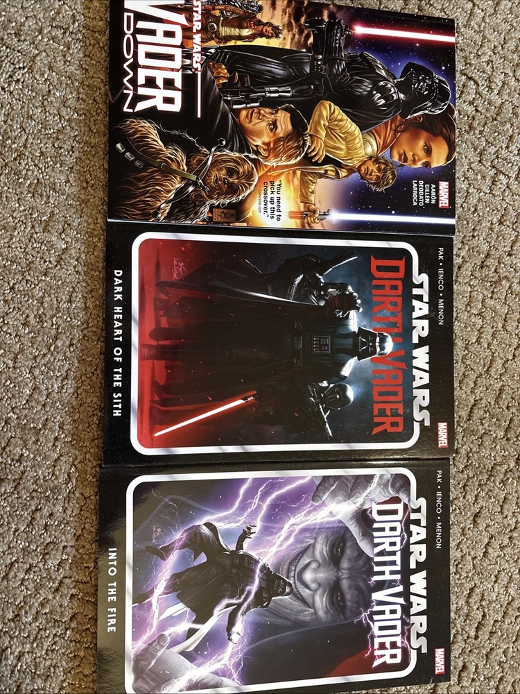 Star Wars Darth Vader TPB Lot 3 Marvel Vader Down,Dark Heart Of Sith, Into Fire
