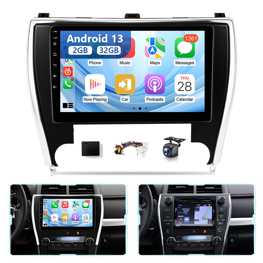 for Apple Carplay For Toyota Camry 2015 2016 2017 Car Stereo Radio 10