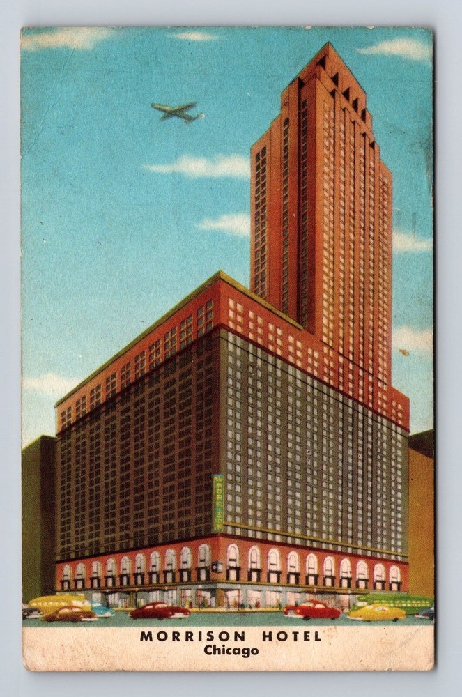 Chicago IL-Illinois, Morrison Hotel, Advertisement, Vintage c1952 Postcard