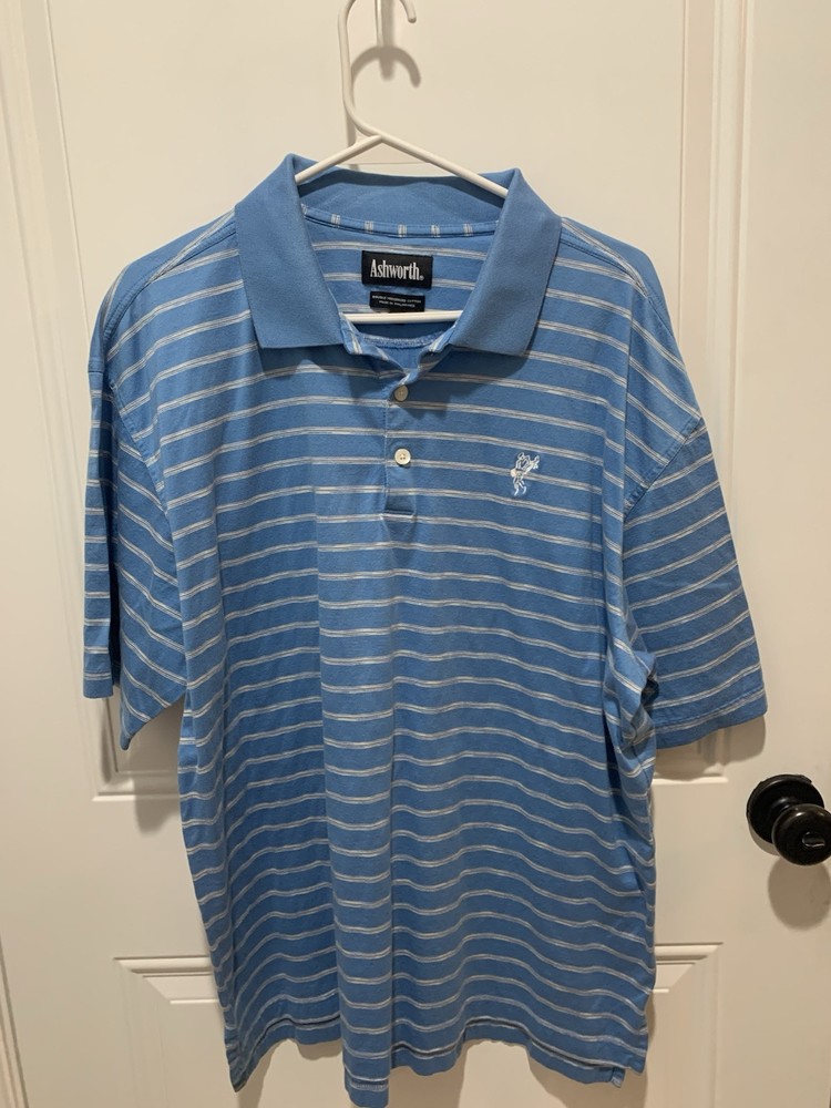 Ashworth Men’s Blue Polo Golf Shirt Large
