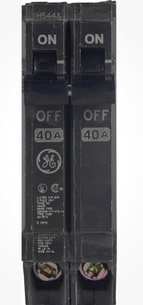 GE Q-Line 40 amps Standard 2-Pole Circuit Breaker
