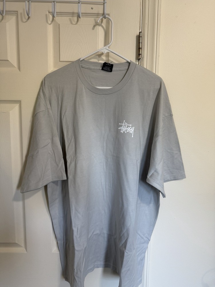 Stussy Stock Logo Shirt Gray