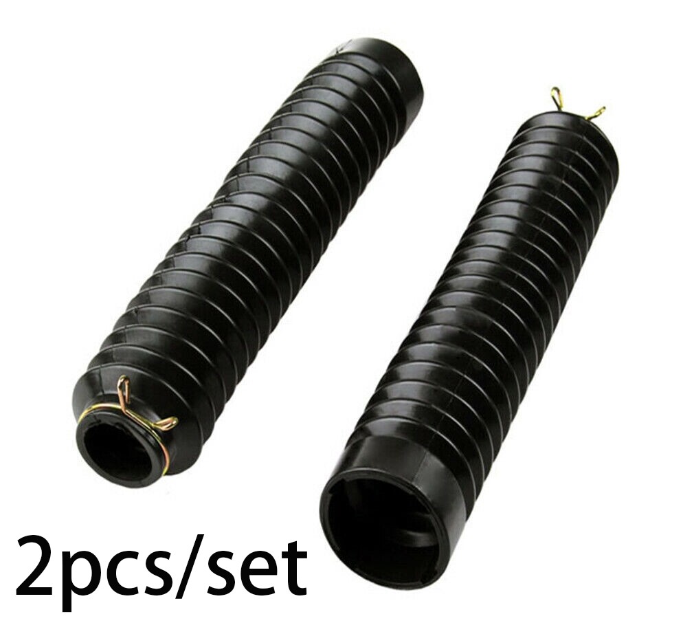 2x Front Fork Motorcycle Dust Cover Gaiters Boots Shock Absorber Fork Boot Cover