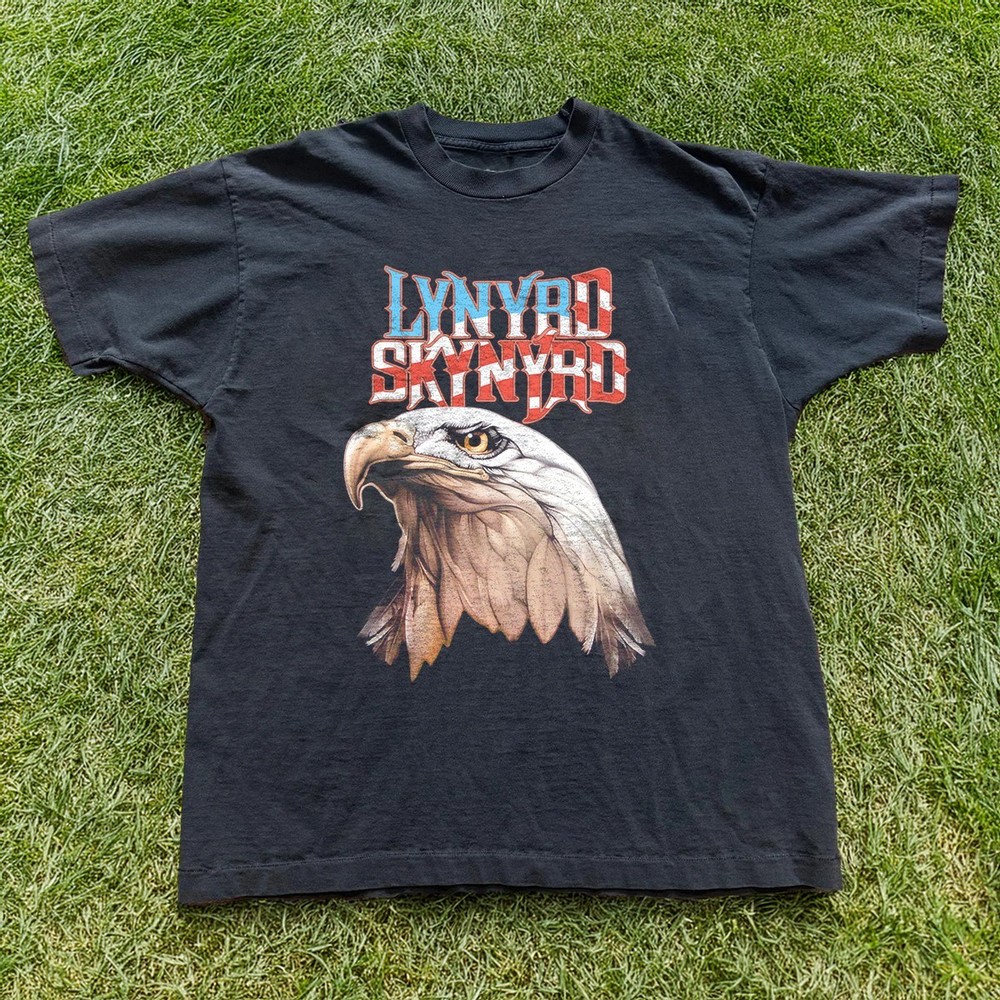 HOT! Lynyrd Skynyrd EAGLE Unisex Black T-shirt Size S-5XL