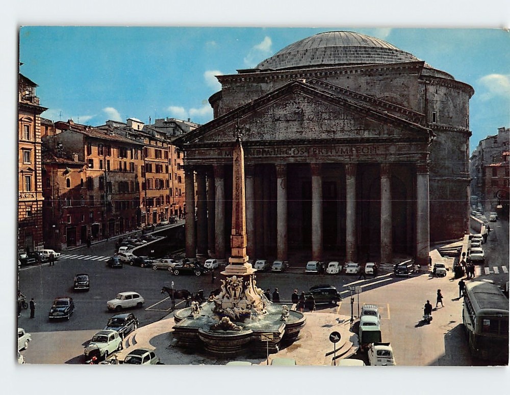 Postcard The Pantheon Rome Italy