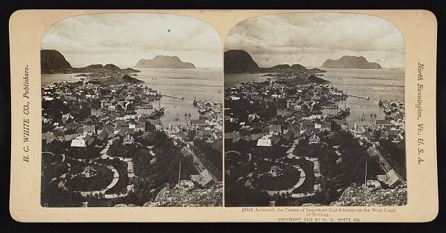 1902 Aalesund,Norway,important cod-fisheries on the west coast of Norway