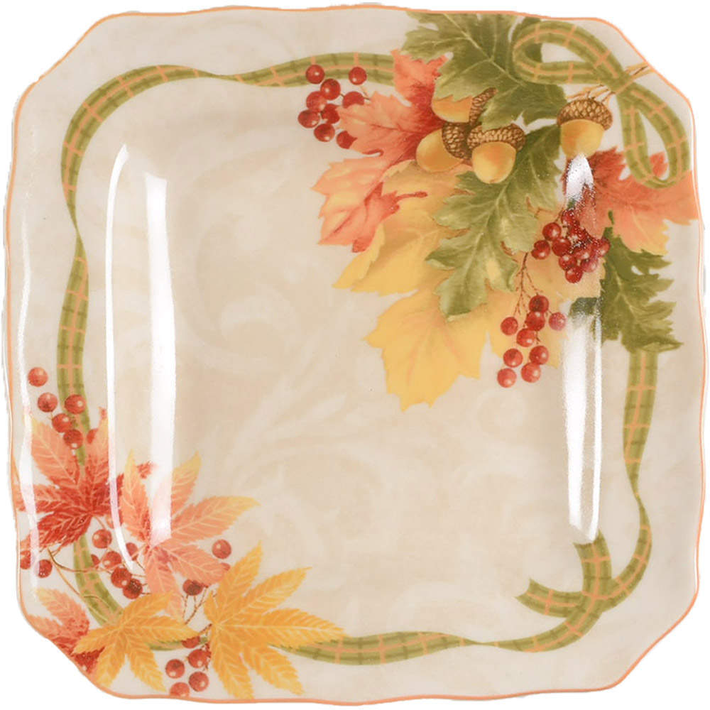 222 Fifth Autumn Celebration Square Salad Plate 8441035
