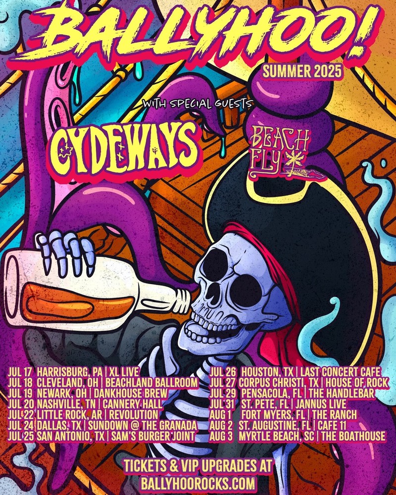 Ballyhoo Summer Tour 2025 Schedule Poster Wall Art Unframed