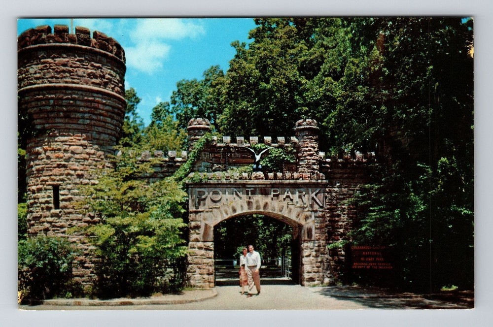 Lookout Mountain TN-Tennessee, Point Park Entrance, Vintage Postcard