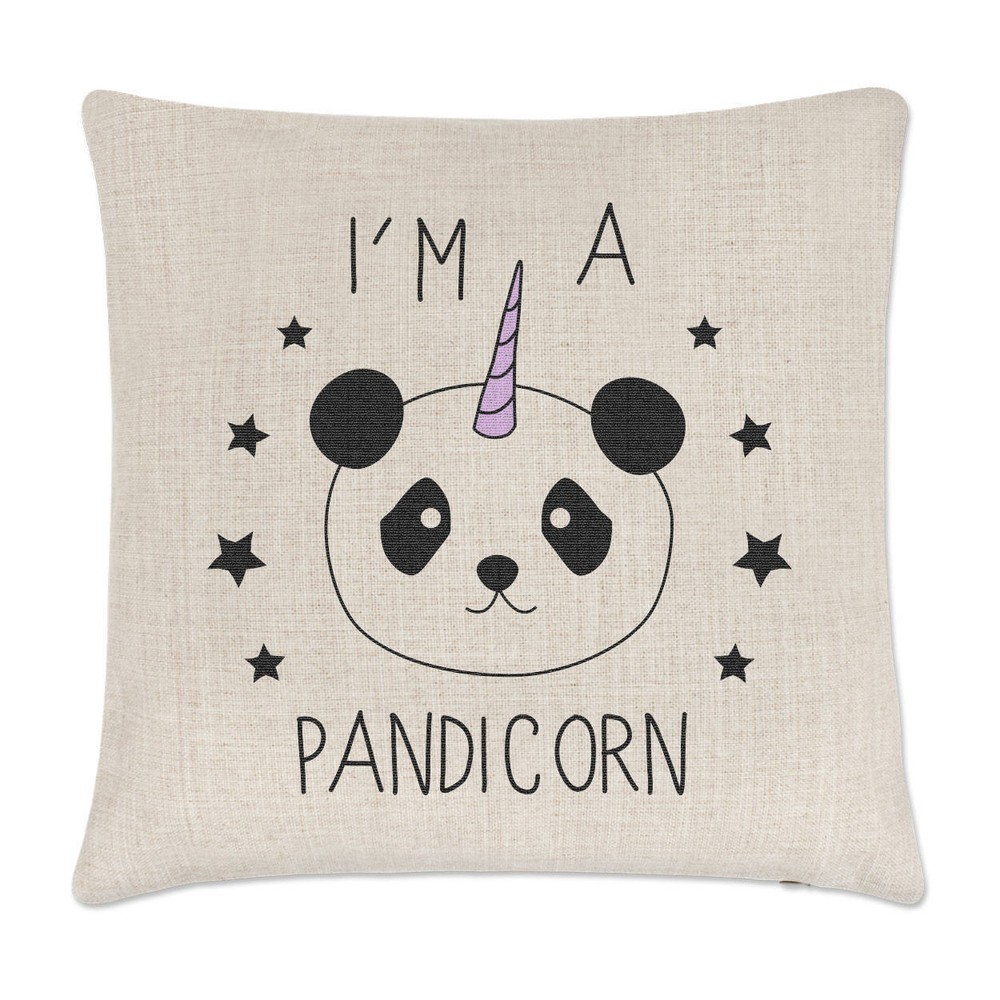 Pandicorn Unicorn Linen Cushion Cover and Coffee Mug Set