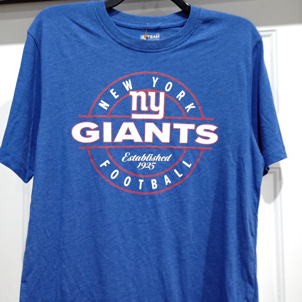 NFL New York Giants Football NFL Team Apparel Men's T-Shirt Size Large Blue