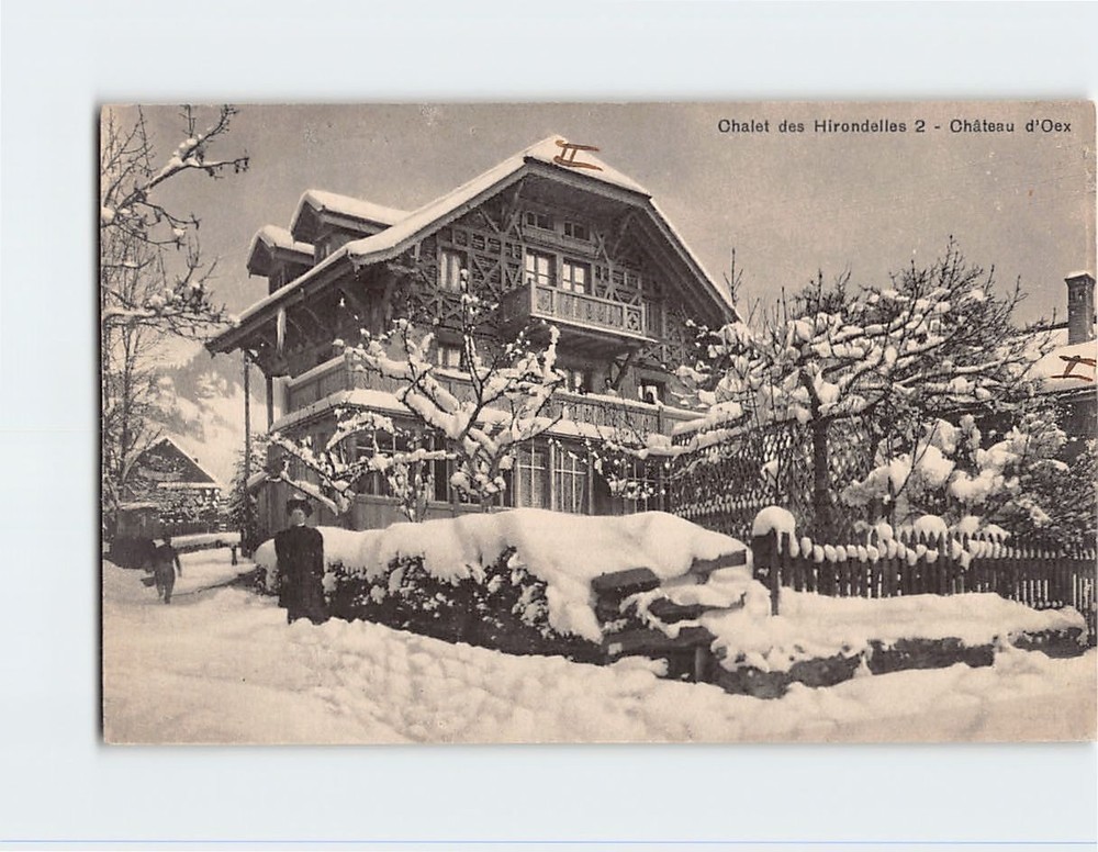 Postcard Chalet des Hirondelles 2 Château-d'Oex Switzerland