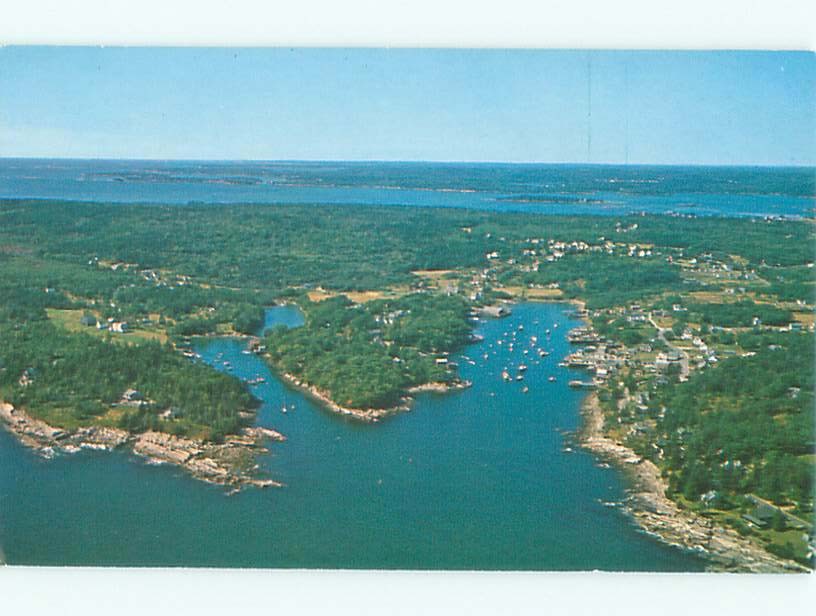 Pre-1980 BOAT SCENE New Harbor In Bristol Maine ME m/09 AF3601