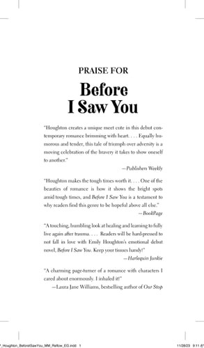 Before I Saw You by Houghton, Emily, Acceptable Book