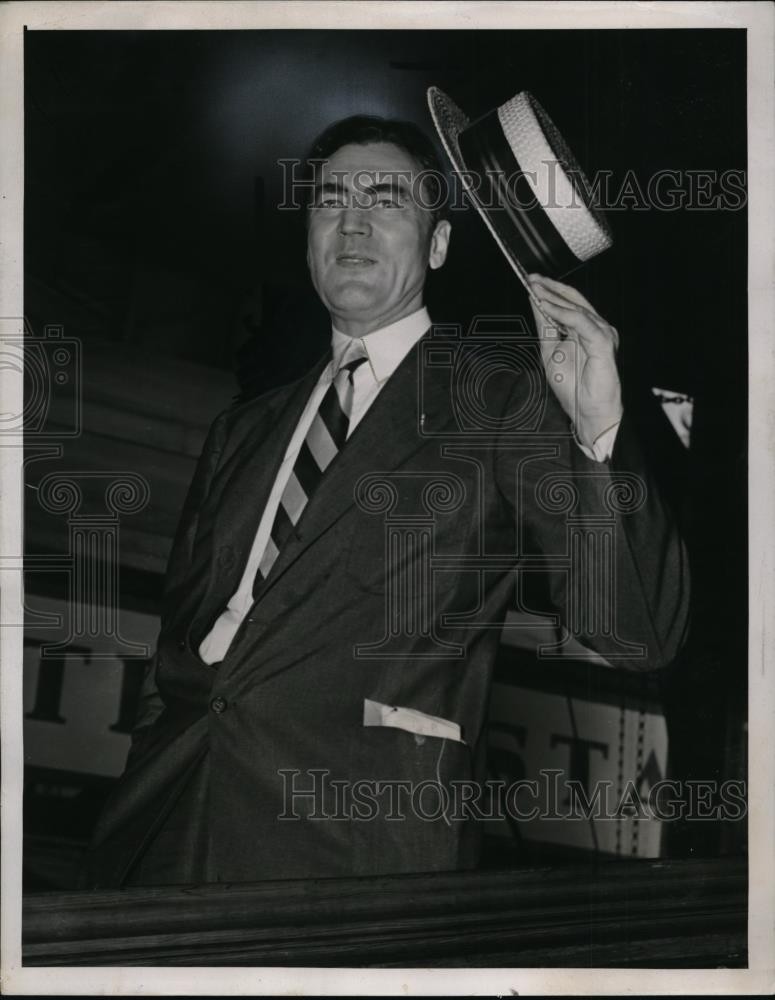 1939 Press Photo New York Representative Hamilton Fish Sails For Europe NYC