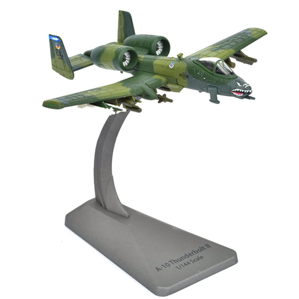 1/144 Diecast Alloy A-10 Fighter Military Aircraft Display Model Decoration