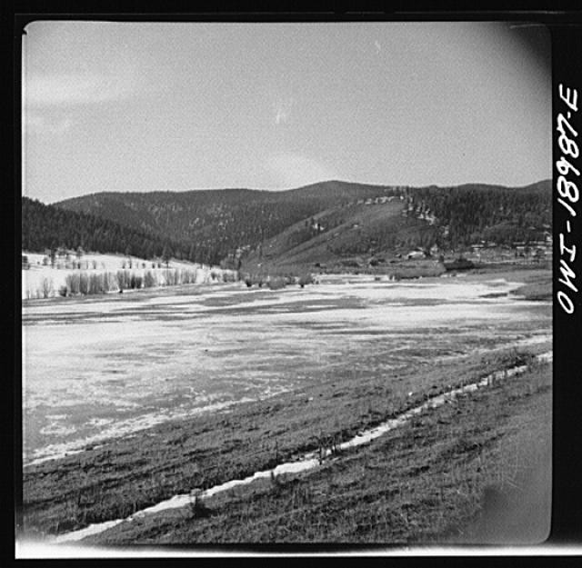 Moreno Valley New Mexico 1900s Winter Feeding Colfax County Mountain Valley