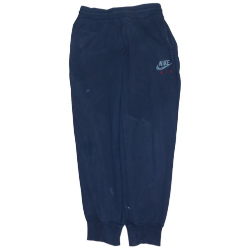 Nike Mens Joggers Navy Blue Air Fleece Elastic Waist Pockets Tapered Leg L