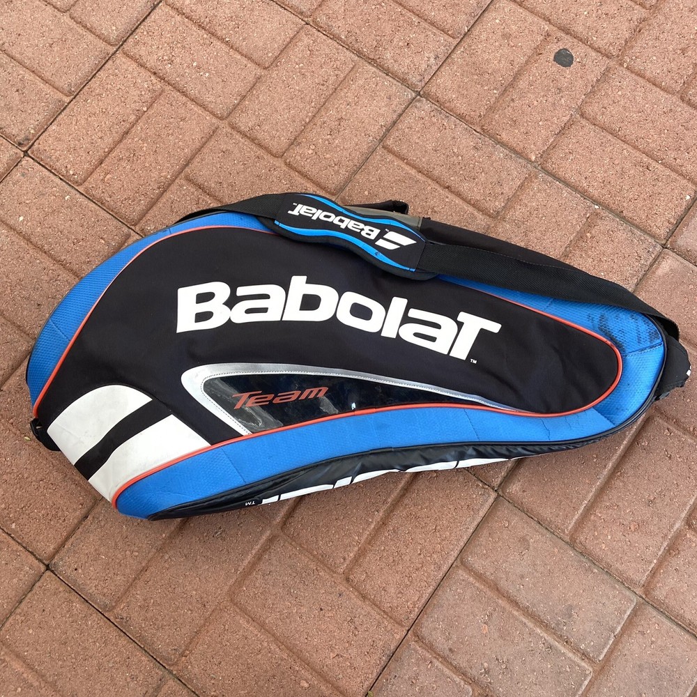 Babolat Team Tennis Racquet Equipment Bag Holds Multiple Racquets Blue Black