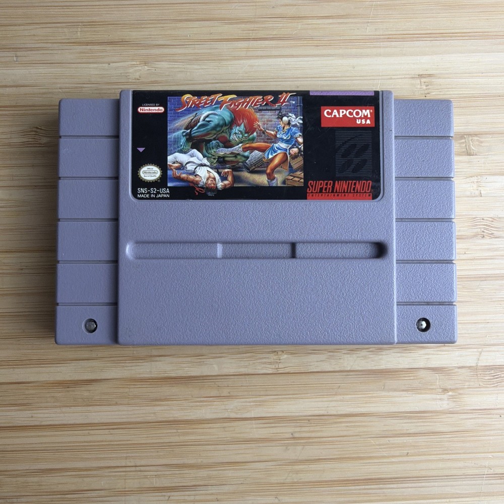 Street Fighter 2 II Turbo Super Nintendo SNES Cartridge