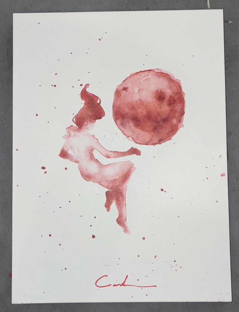 Agnes Cecile IN THE HUGE SILENCE Art Block Framed Print 17x24” by Eyes On Walls