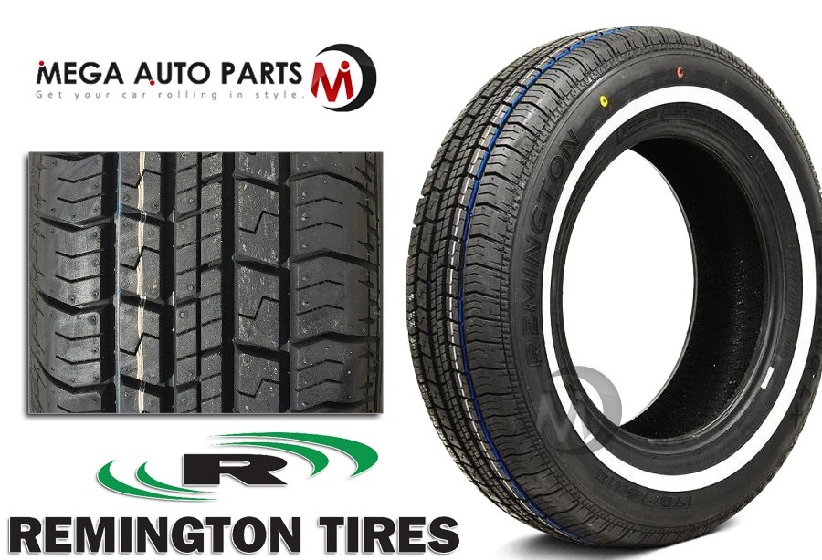 1 New Remington LX Touring W/W White Side Wall 175/75R14 86S All Season Tires