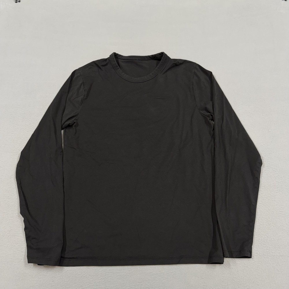 Lululemon Shirt Mens small Black Long Sleeve Lightweight Performance Tee Top