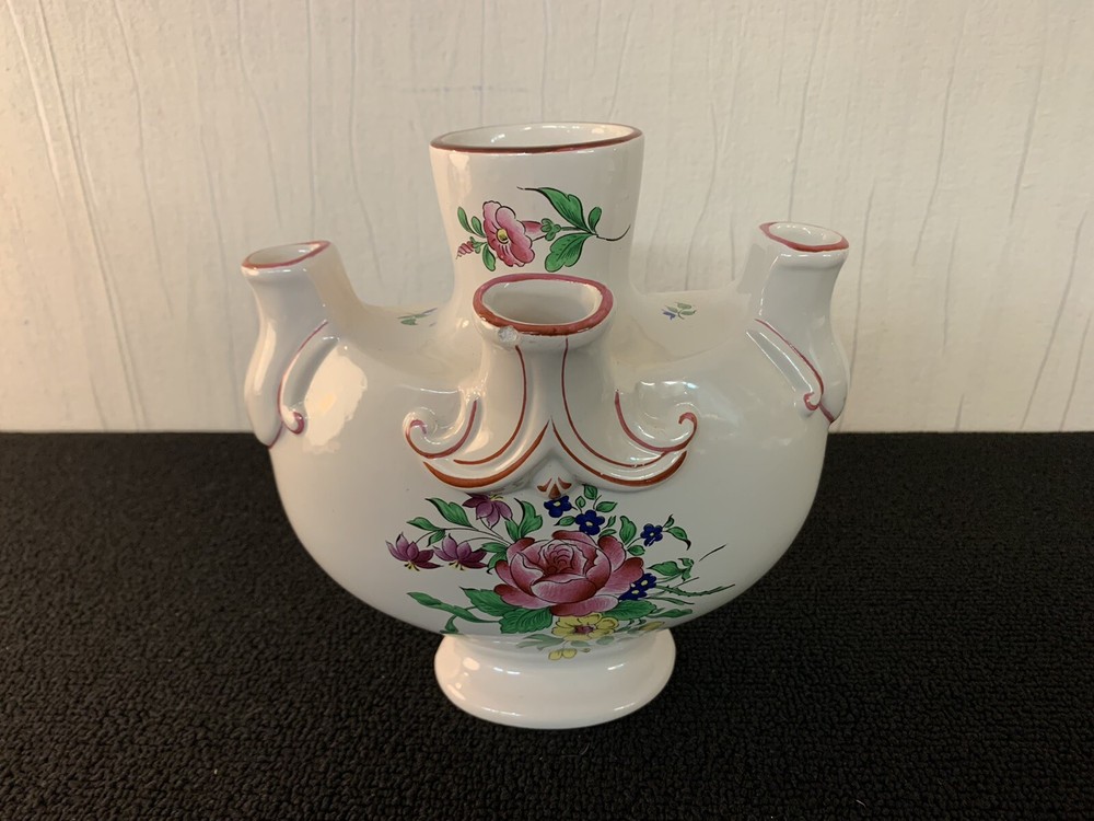 Earthenware Flower Vase from Lunéville
