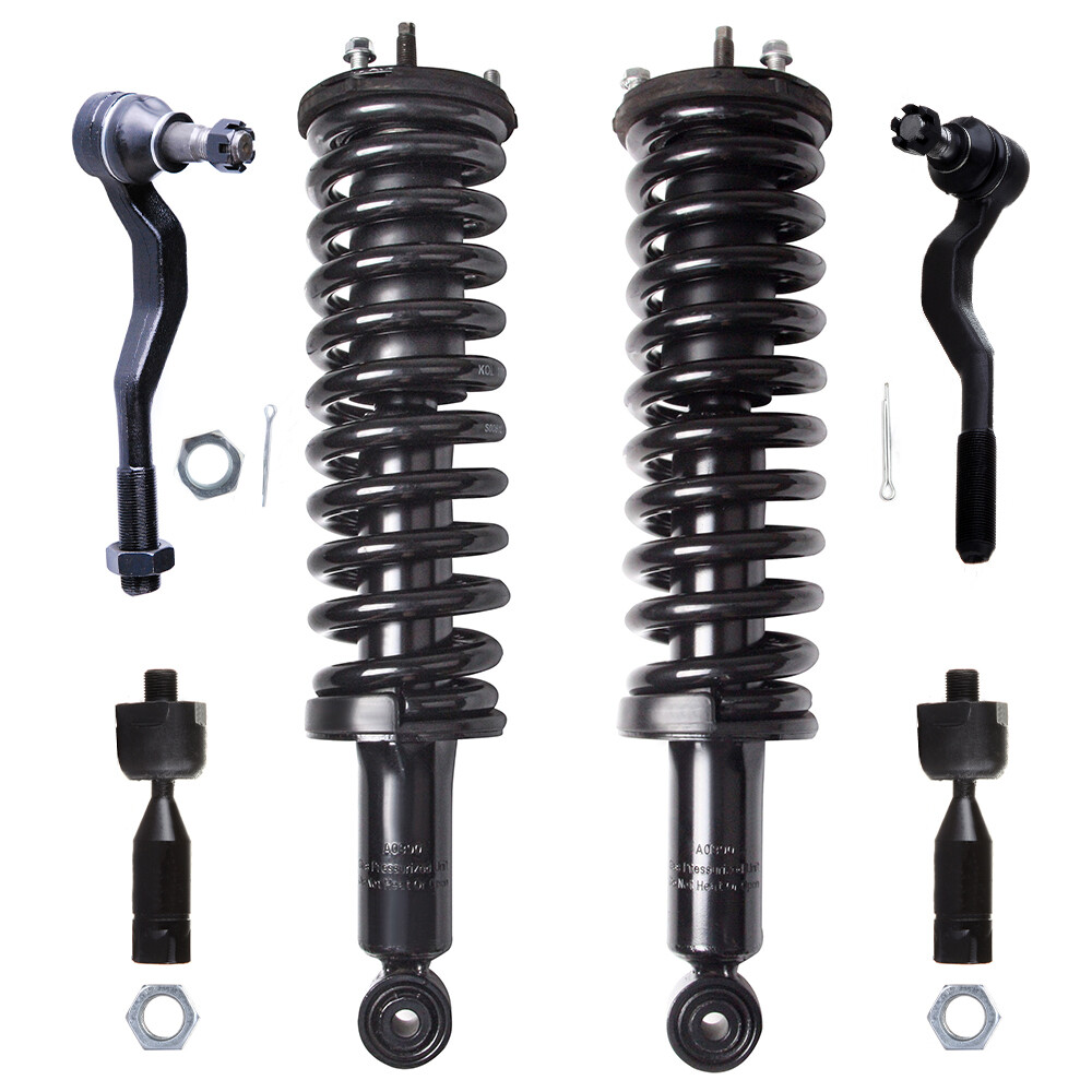 1995-2004 Toyota Tacoma 4WD Front Strut Assembly with Coil Spring & Tie Rod Kit
