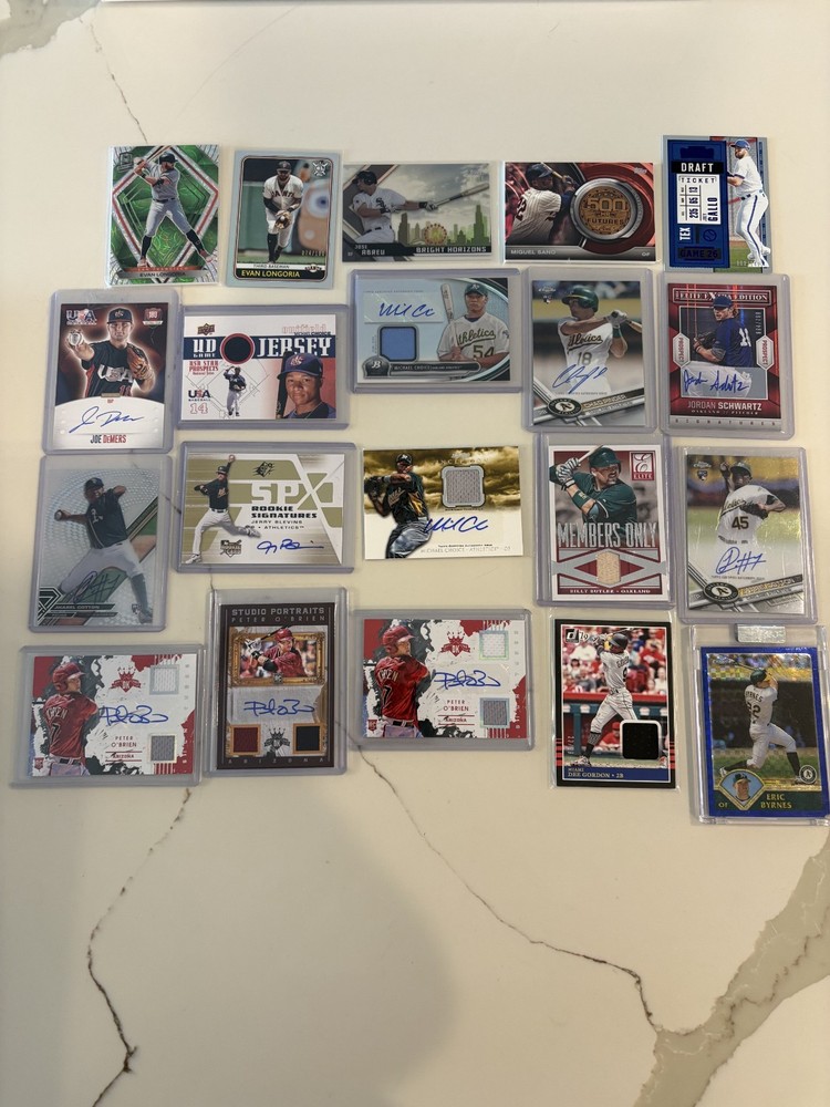 MLB Lot 20 Cards All Autos, Numbered, Patches, Rookies, Relics