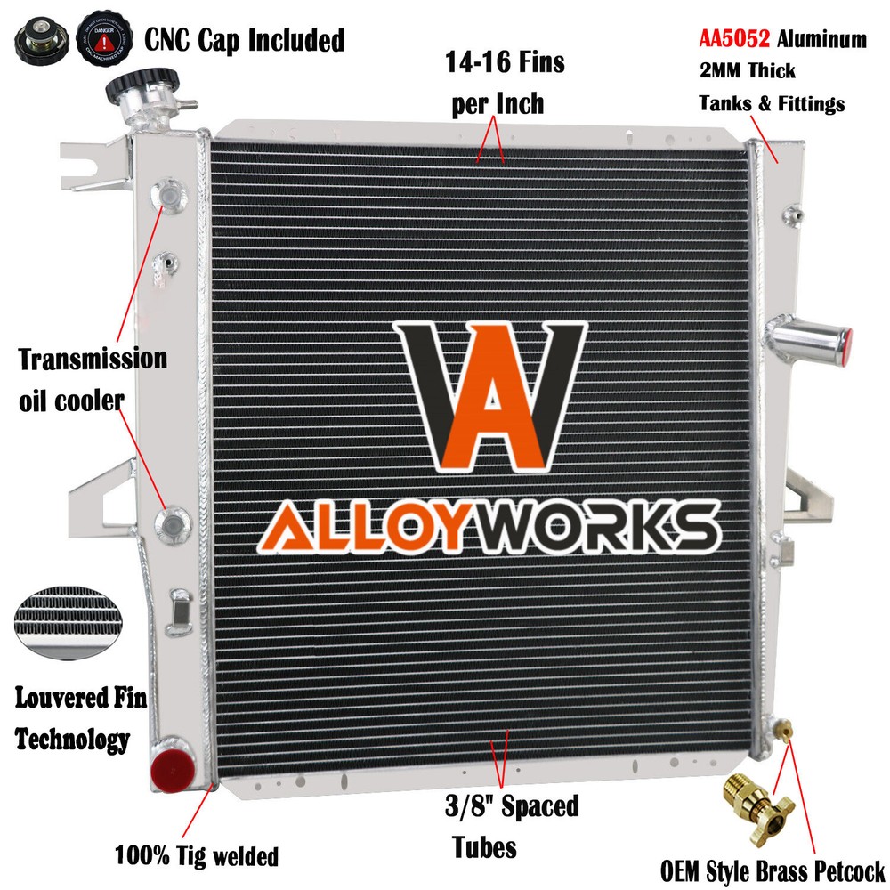 1998-2011 Ford Ranger 4.0L 4-Row Aluminum Radiator AT Explorer B3000 Mountaineer