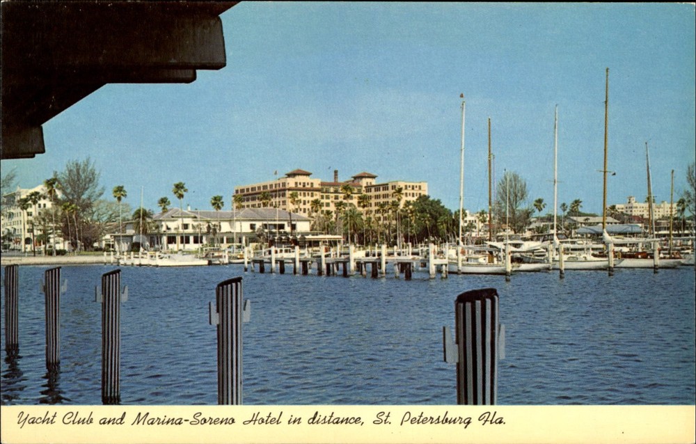 Yacht Club and Marina ~ Soreno Hotel ~ sailboats ~ St Petersburg Florida FL