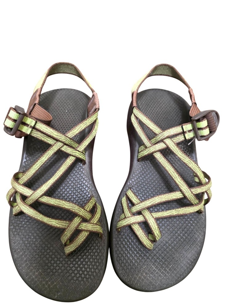 Chaco Women's Z/Cloud Hiking Sandals W10 Olive Green Strappy Adjustable Outdoor