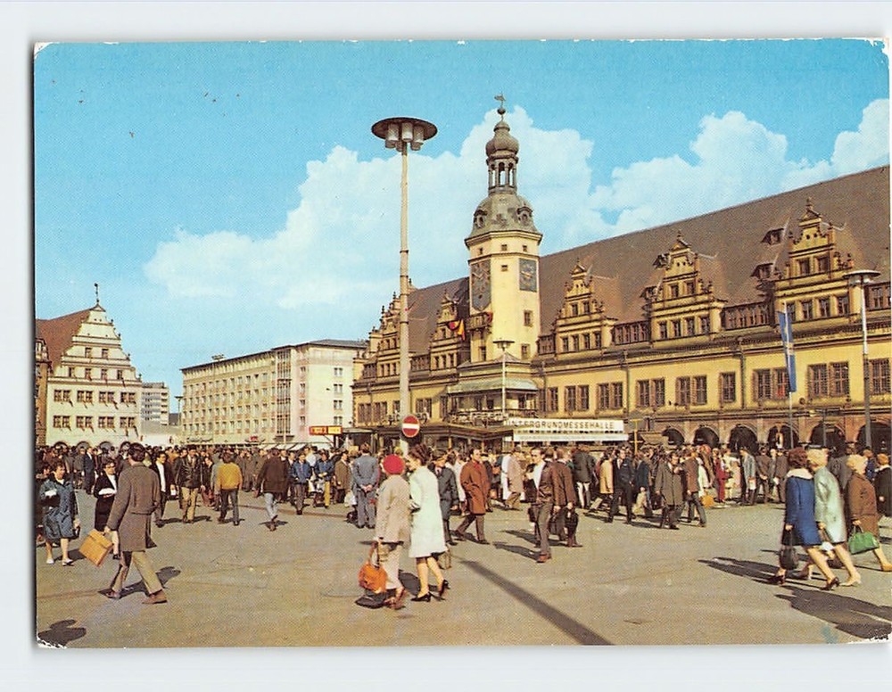 Postcard Old Town Hall Leipzig Germany