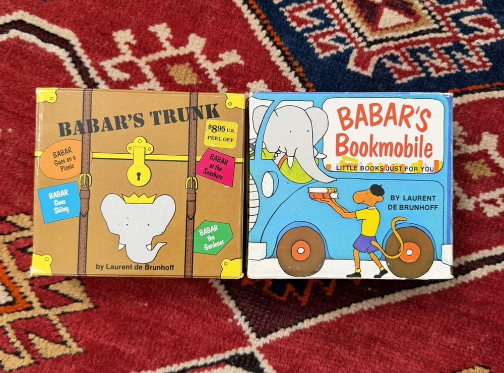 Babar's Trunk & Babar’s Bookmobile(Laurent de Brunhoff) Slipcase Edition 1966