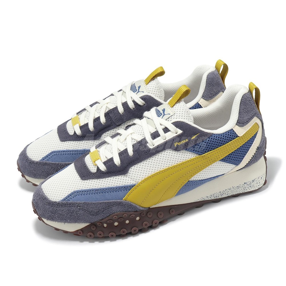 Puma Blktop Rider Preppy Warm White Blue Horizon Men Casual Shoes 395875-06