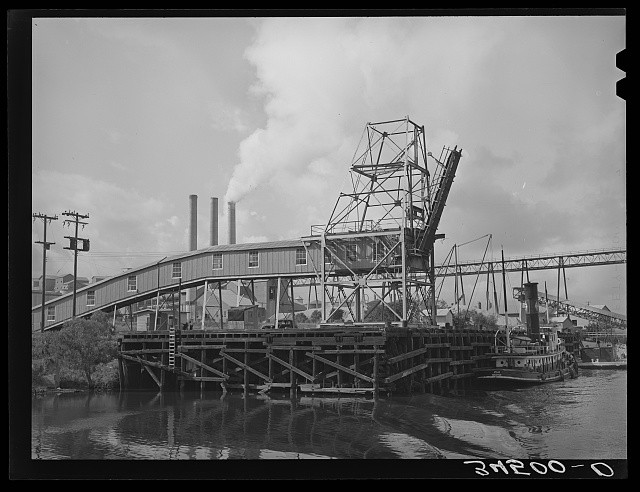 Photo:Houston Texas 1939 Port of Houston Industrial Plant Loading Dock